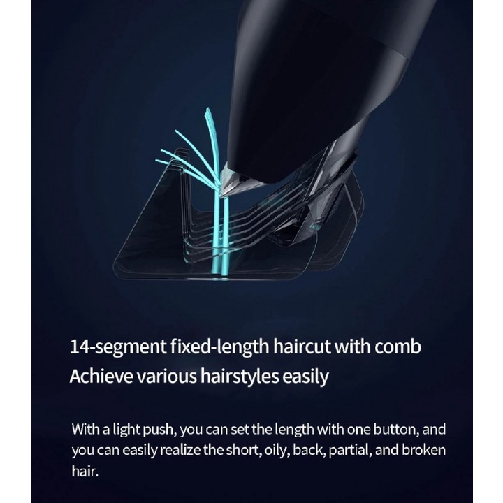 MIJIA Electric Cordless IPX7 Waterproof Hair Clipper Trimmer - LFQ02KL