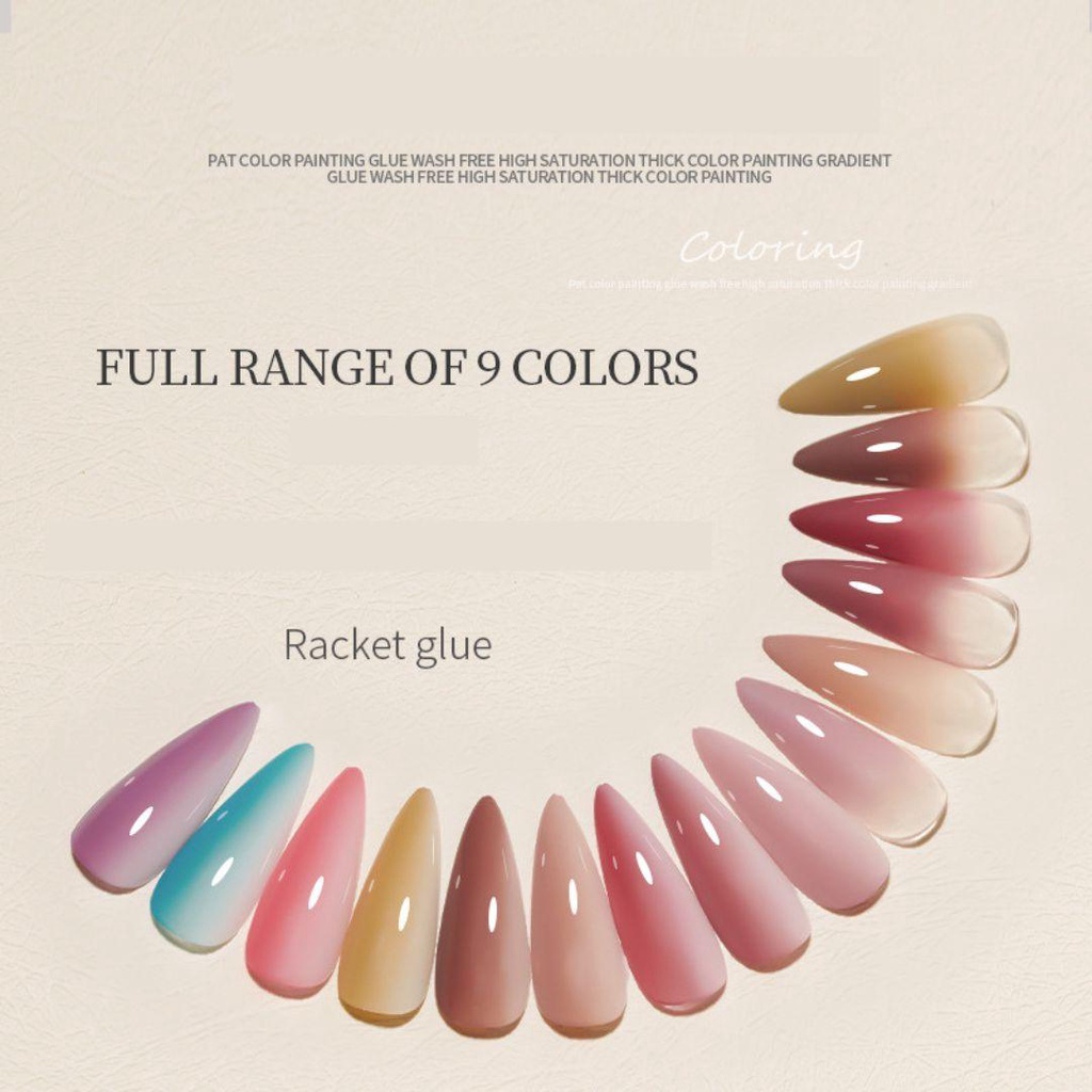 Nail Art Painting Gradient Glue New / pat glue wash-free high saturation thick painted gradient nail polish