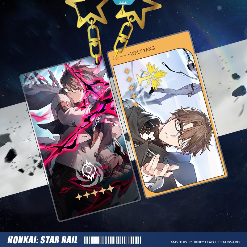 Honkai Star Rail Anime Game Serval Maret 7th Yukong Fu Xuan Dua Sisi Laminasi Gantungan Kunci Pesona Hadiah Untuk Anak Perempuan [ZK]