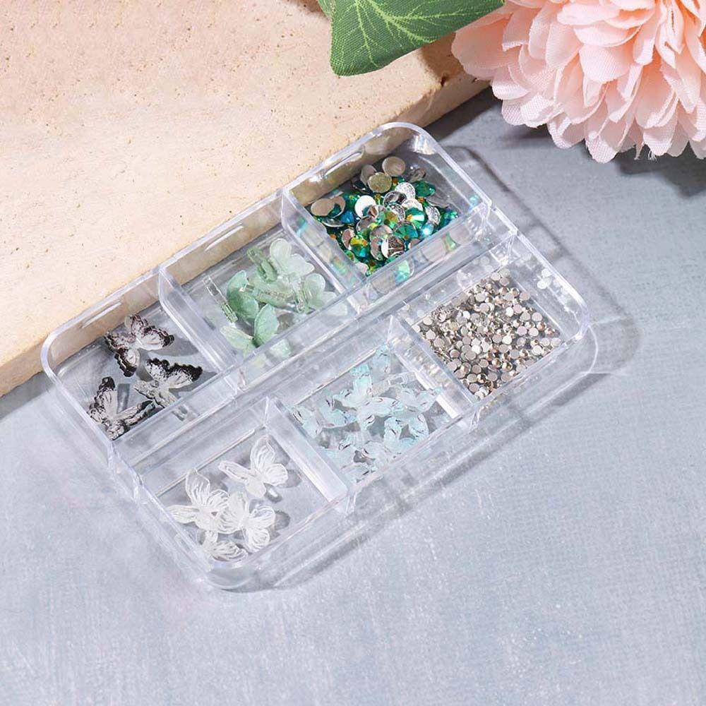 Mxbeauty Hiasan Kuku Gradual Hijau Jepang Halo Dyed Ink Gaya Manicure Nail Ornament Aksesoris Kuku Perhiasan Untuk Wanita