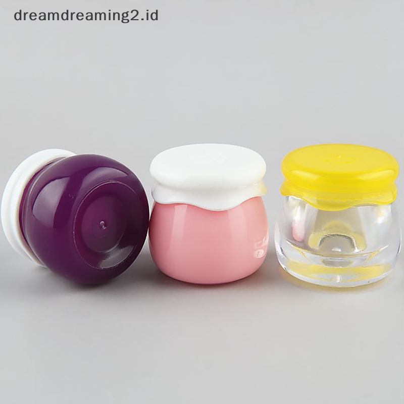 (drea) 1pc Toples Kosmetik Botol Isi Ulang Kosmetik Kosong Kecil Plastik Eyeshadow Makeu //