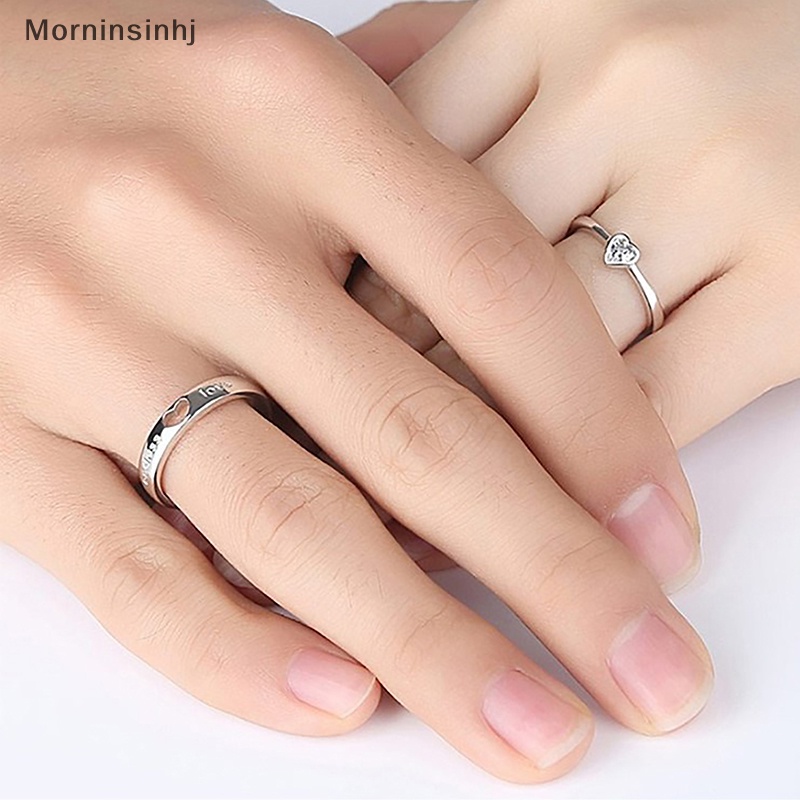 Mornin Romantis Pangeran Kecil Rubah Pasangan Cincin Lucu Terbuka Adjustable Pecinta Cincin Perhiasan Valene Hadiah Hari id