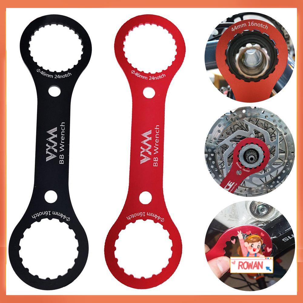 R-FLOWER Kunci Bracket Bawah Kualitas Tinggi Hitam Merah Aksesoris Sepeda Alat Pelepas Engkol Paduan Aluminium