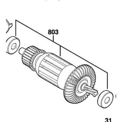 TERHEMAT 1619PA5010 BOSCH ARMATURE GBM 320, GBM 600 / SPARE PART BOSC