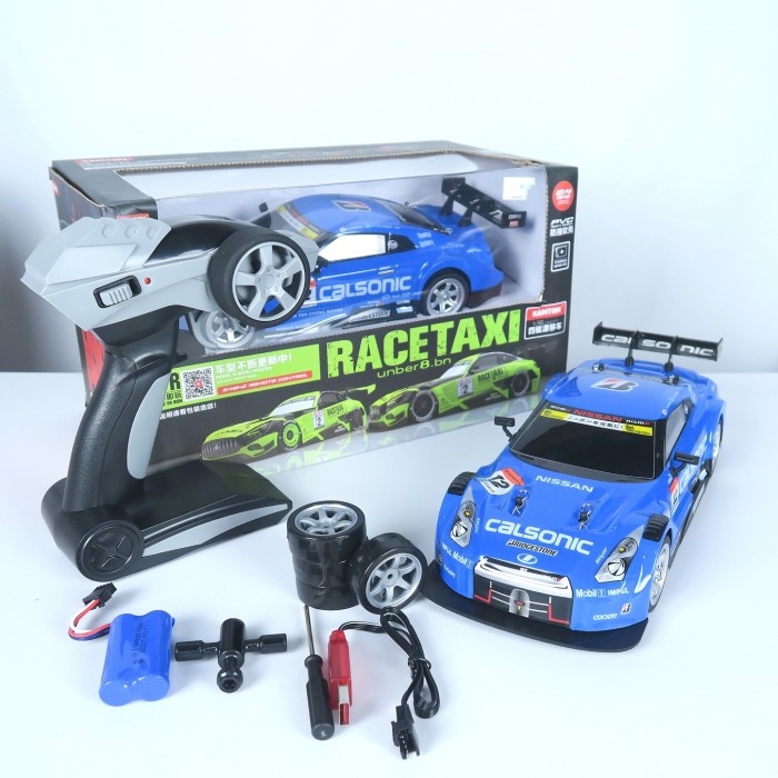 Mobil RC Drift Nissan GTR  1:16 2.4 Ghz 4WD Semi Proportional