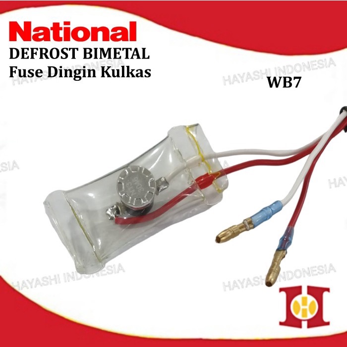 Defrost Bimetal Fuse Dingin Kulkas National Nasional Panasonic 2 Kabel