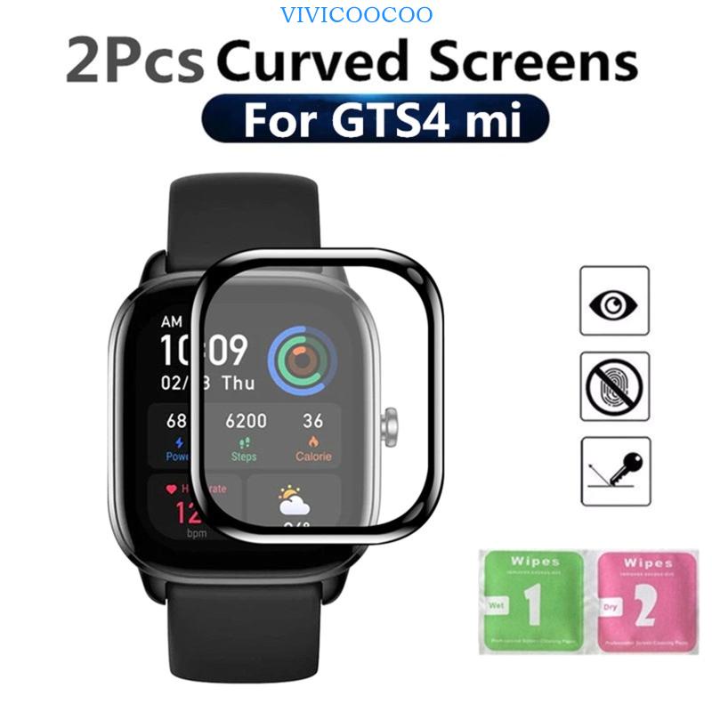 Vivi Film Cakupan Penuh Untuk AmazfitGTS4 Mini Smartwatch SkinGuard Film Anti Gores