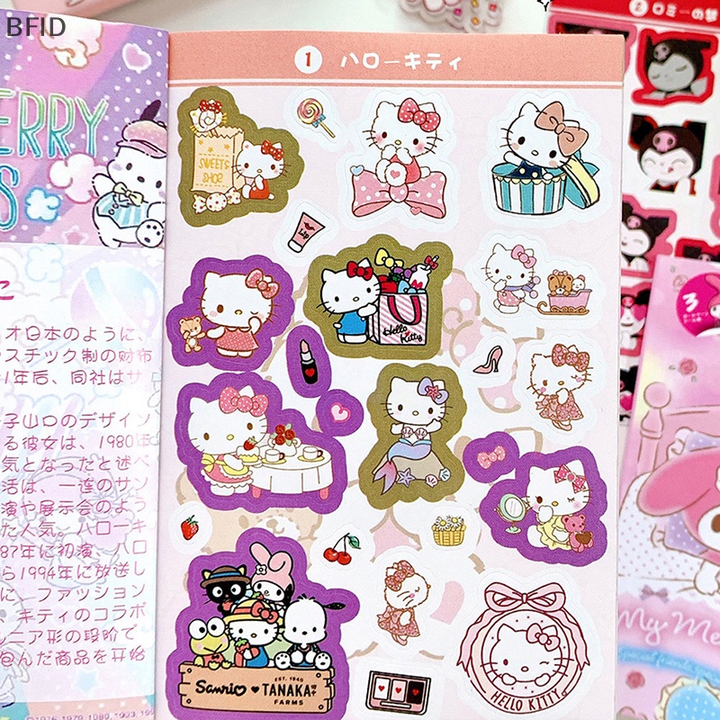 [BFID] 450pcs Kartun Lucu Stiker Kawaii Stationery Sanrio Stiker Kuromi Melody &amp; Coogo Diary Stiker Telepon Dekoratif Scrapbook DIY Stickers [ID]