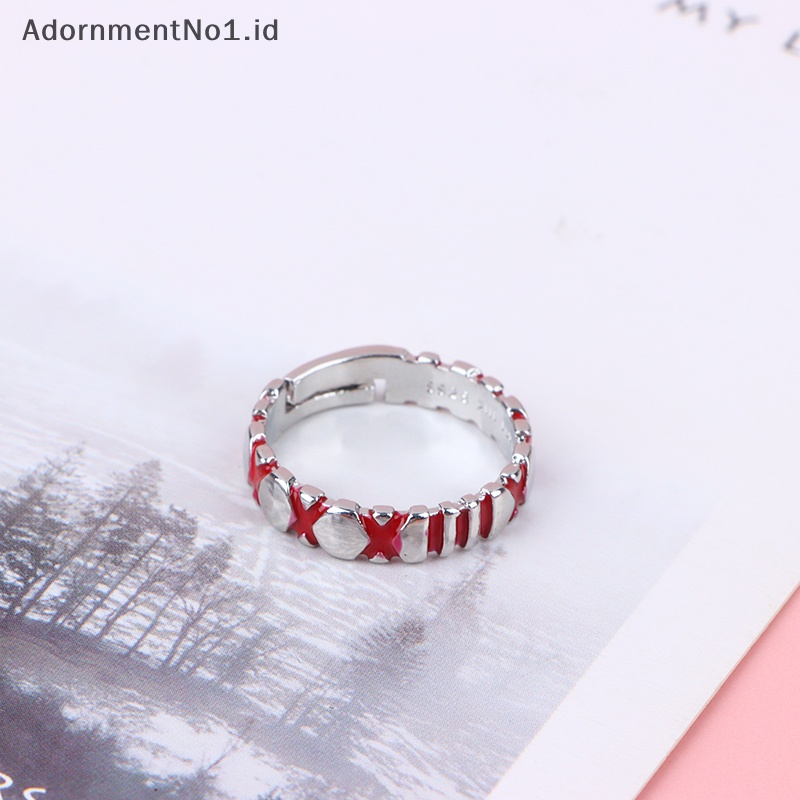 [AdornmentNo1] Anime Cos Tokyo Ghoul JUZO SUZUYA REI Boy cincin jari yang dapat disesuaikan untuk wanita pria Cosplay perhiasan aksesori hadiah