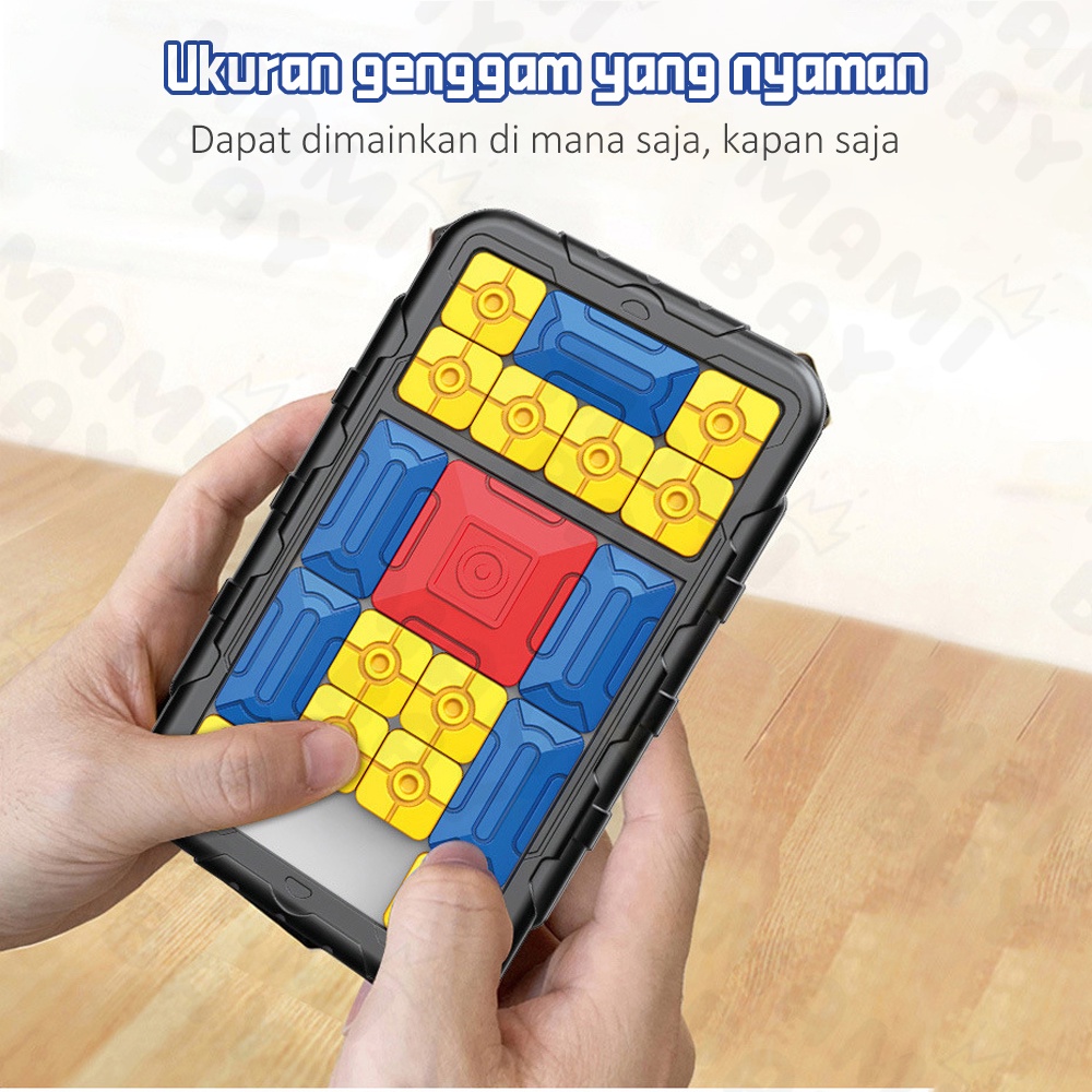 Mamibayi Puzzle Geser Model Huarong Road Mainan Edukasi Anak Bayi Sliding Puzzle