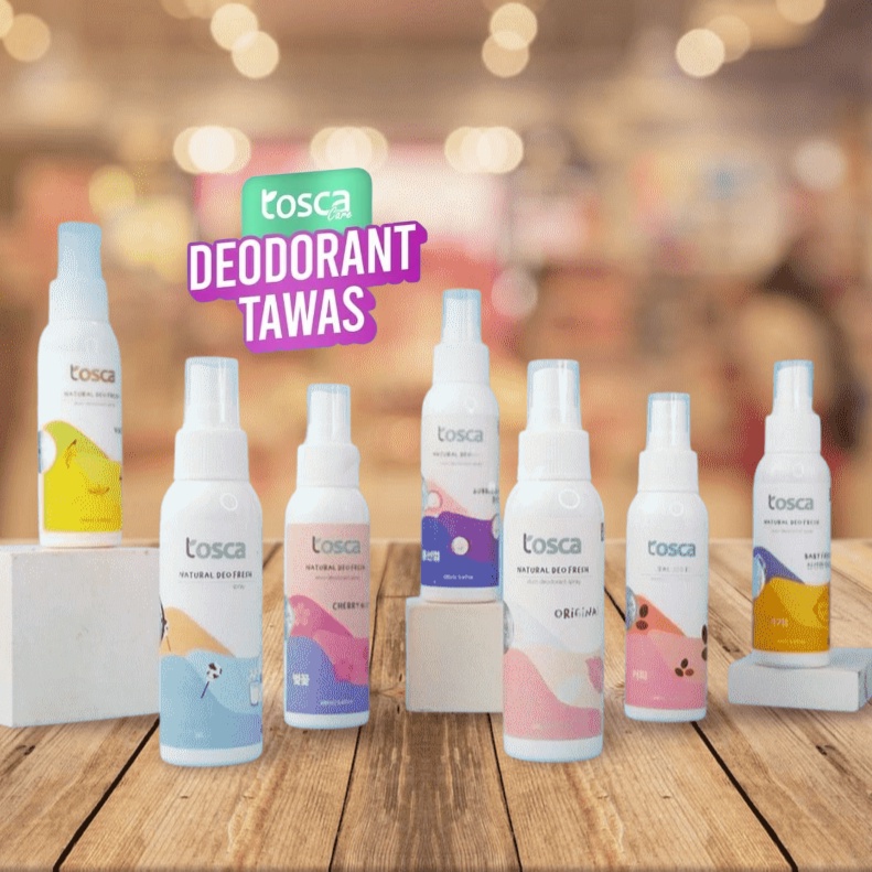 TOSCA Natural Deodorant Spray 100ml deodorant tawas alami