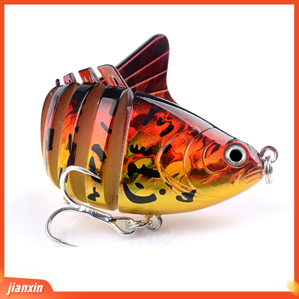 (In Stock) 9.5cm /15g Umpan Palsu 3D Fisheye Simulasi Tujuh Bagian Umpan Ikan Profesional Fishing Tackle Universal Fishing Lure Umpan Keras Pancing Laut Untuk Outdoor