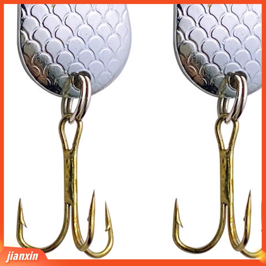 (In Stock) 2 Pcs 5g Memancing Umpan Tajam Treble Hook Keras Payet Spinner Umpan Metal Spinner Sendok Trout Memancing Umpan Untuk Air Tawar Air Asin