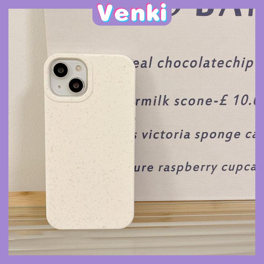 VENKI - Untuk iPhone 11 iPhone Case Ramah Lingkungan Rumput Gandum Phone Case TPU Lembut Shockproof Perlindungan Sederhana Warna Solid Kompatibel dengan iPhone 14 13 Pro max 12 Pro Max 11 xr xs 7 8