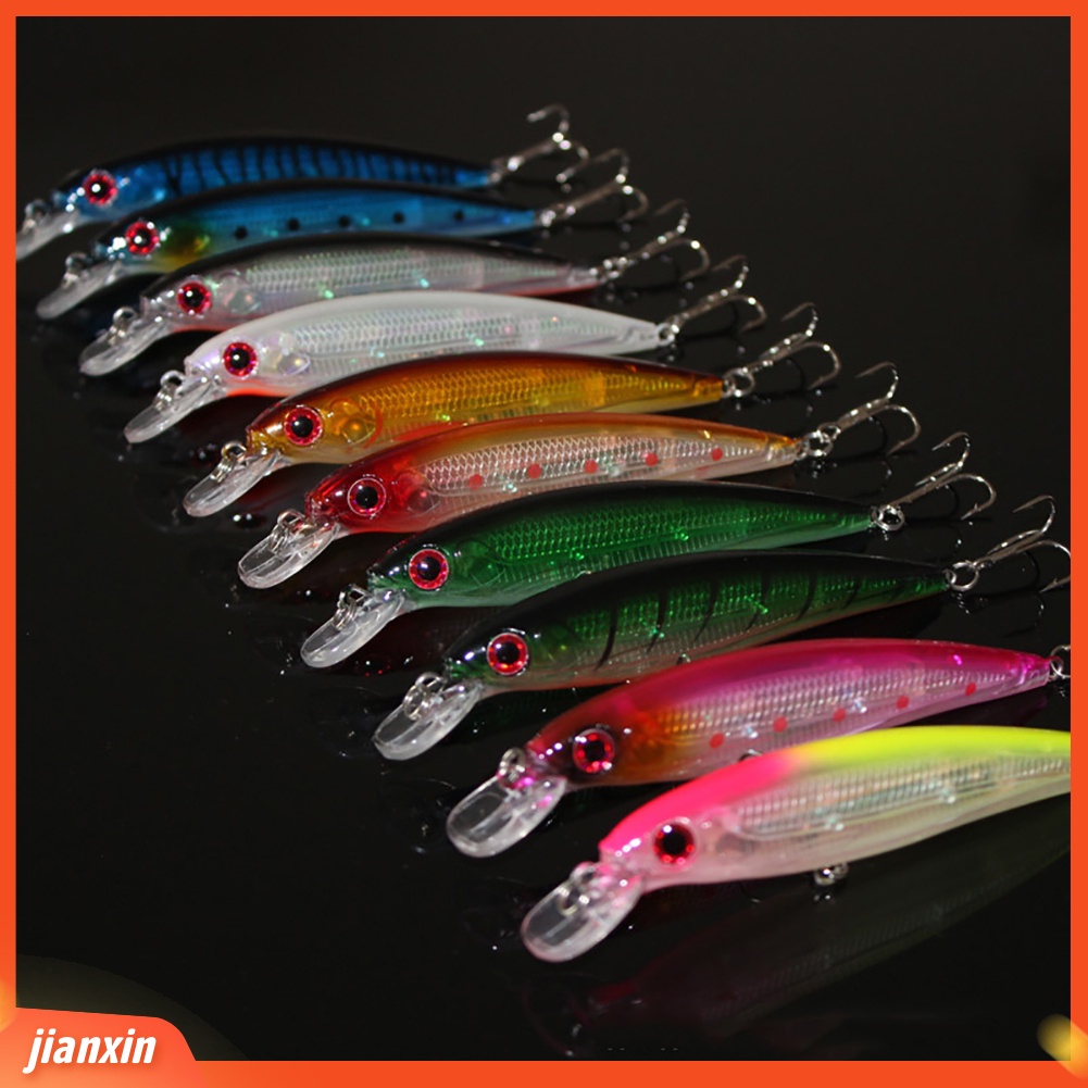 (In Stock) 11cm /13.4g Ikan Kecil Memancing Umpan Bass Keras 6#Hook Tackle Umpan Bionic Plastik