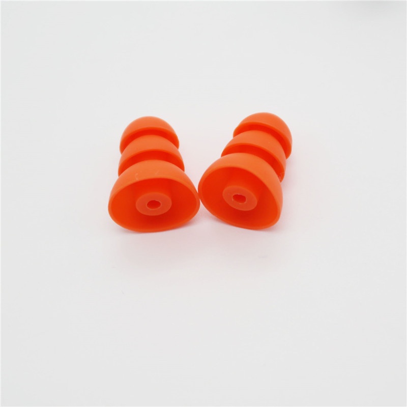 1pasang Earphone Tiga Lapis 2.0mm eartips Silikon
