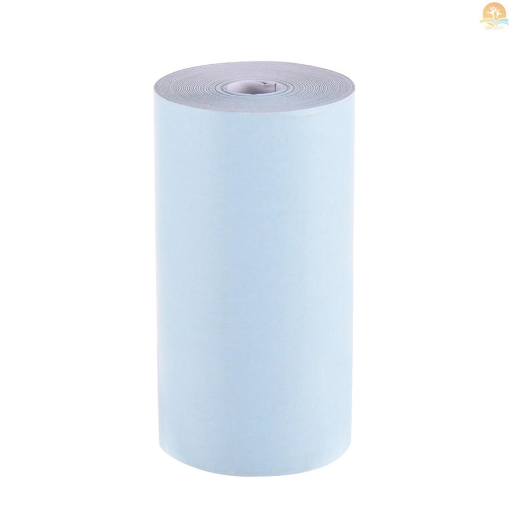 In Stock Color Thermal Paper Roll 57*30mm Nota Tagihan Kertas Foto Cetak Bening Untuk PeriPage A6 Pocket Thermal Printer Untuk PAPERANG P1/P2 Mini Photo Printer Isi 3roll