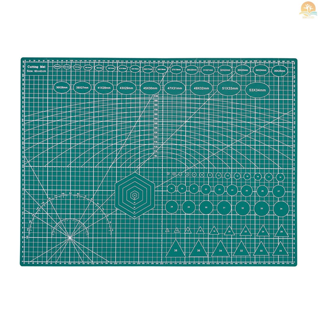 In Stock A2 Alas Pemotong Dua Sisi Talenan Cut Pad DIY Alat Dengan Garis Grid Bening Sudut Untuk Menjahit Kain Scrapbooking Art Craft Card Projects 45x60cm