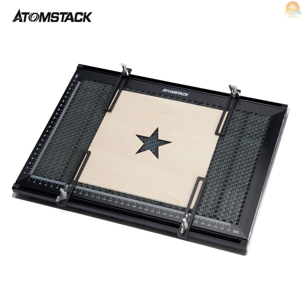 In Stock ATOMSTACK Laser Engraver F1 Honeycomb Meja Kerja Semua-metal Struktur Steel Panel Board Platform Dengan Pengukuran Untuk CO2/Diode/Fiber Mesin Ukir Laser Compatible