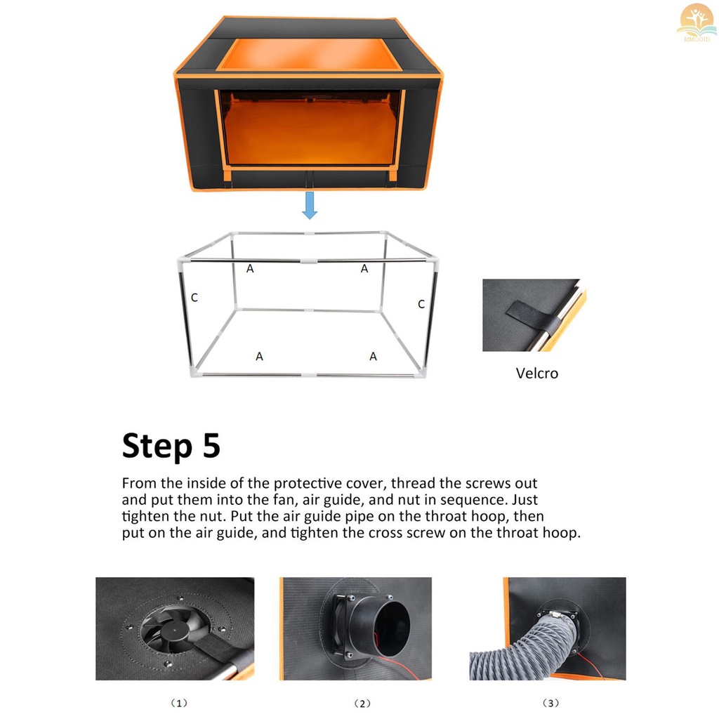 In Stock Dua Pohon Laser Engraver Enclosure Dengan Lubang Angin Untuk TTS TT CNC Engraving Machine Eye Protection Penutup Pelindung Tahan Api Tahan Air Debu Peredam Kebisingan Laser Cutting