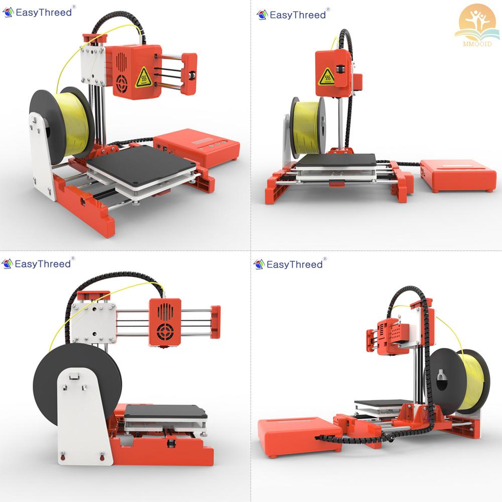 In Stock EasyThreed Mini Desktop Anak 3D Printer 100*100*100mm Cetak Ukuran Presisi Tinggi Pencetakan Bisu Dengan Kartu TF PLA Sample Filament Untuk Anak-Anak Pemula Edukasi Kreativitas