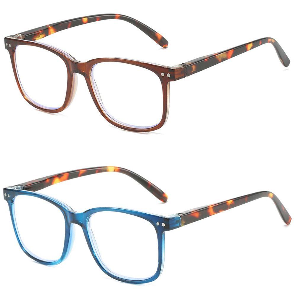 LILY Frame Ultra Ringan, Kacamata Baca Pelindung Mata, Kacamata Hiperopia Cahaya Biru Portabel Vintage Yang Nyaman Untuk Pria Wanita