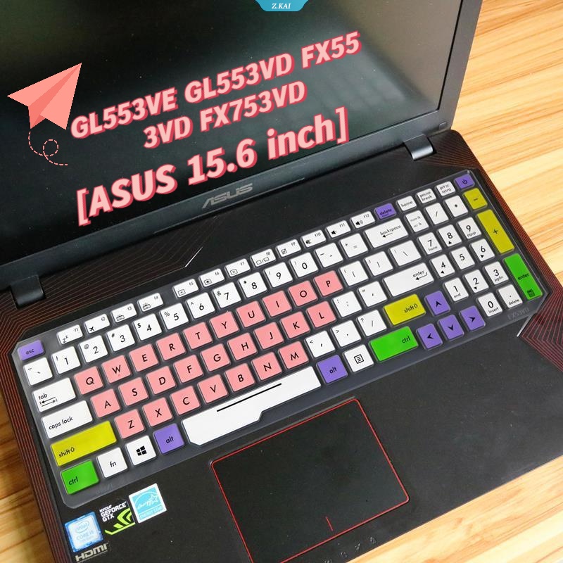 Film Keyboard Komputer ASUS TPU Film Pelindung Debu Silikon Bening Untuk ASUS 15.6 Inch GL553VE GL553VD FX553VD FX753VD Pelindung Kulit Film Keyboard Komputer [ZK]