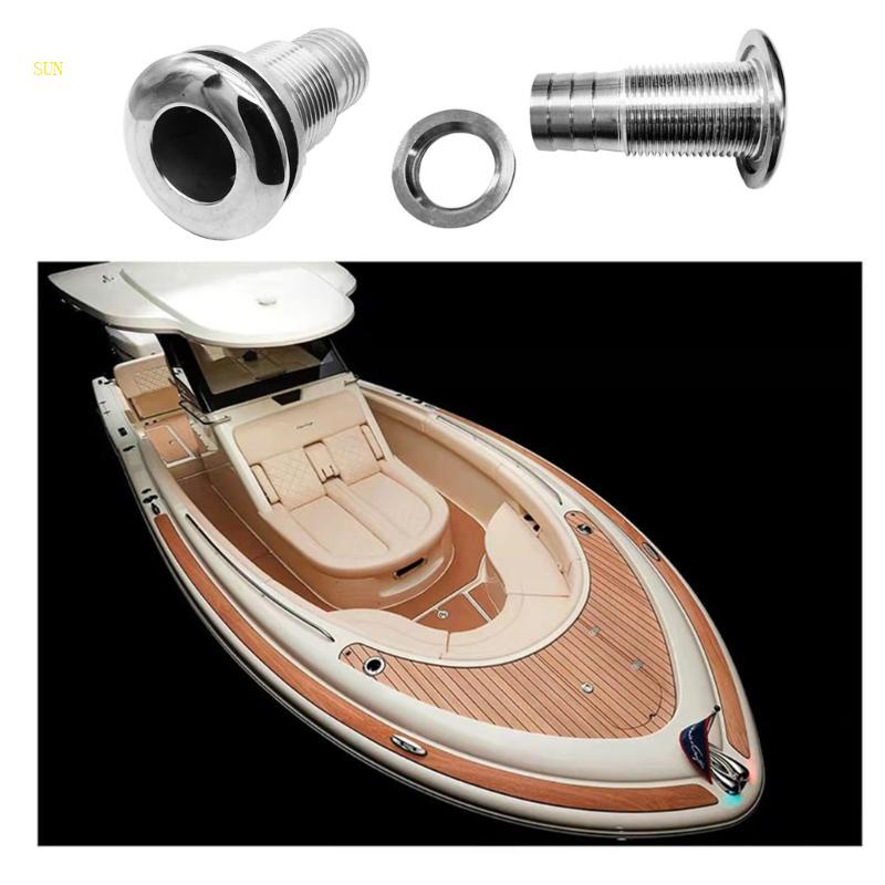 Sun Marine Drain Vent Stainless Bilge Pump 1 3 4 3 8 1 2Inch Yacht Lubang Stopkontak Air