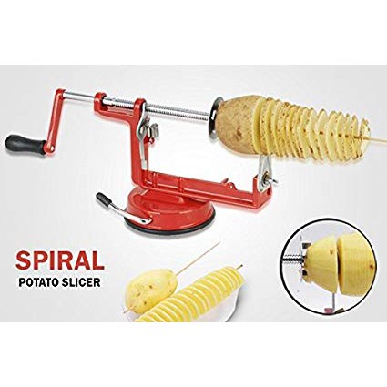 HJK WM Spiral Potato Slicer Chips Pemotong Kentang Spiral Alat Pembuat Keripik Kentang Serutan