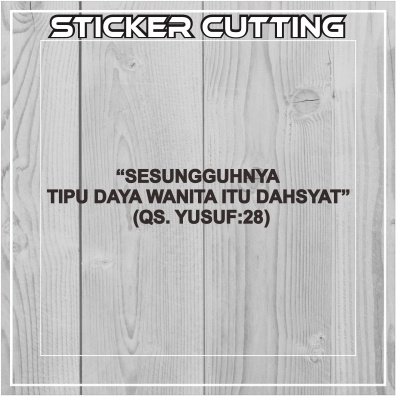 Stiker Cutting Cuting Sticker motor QS YUSUF 28