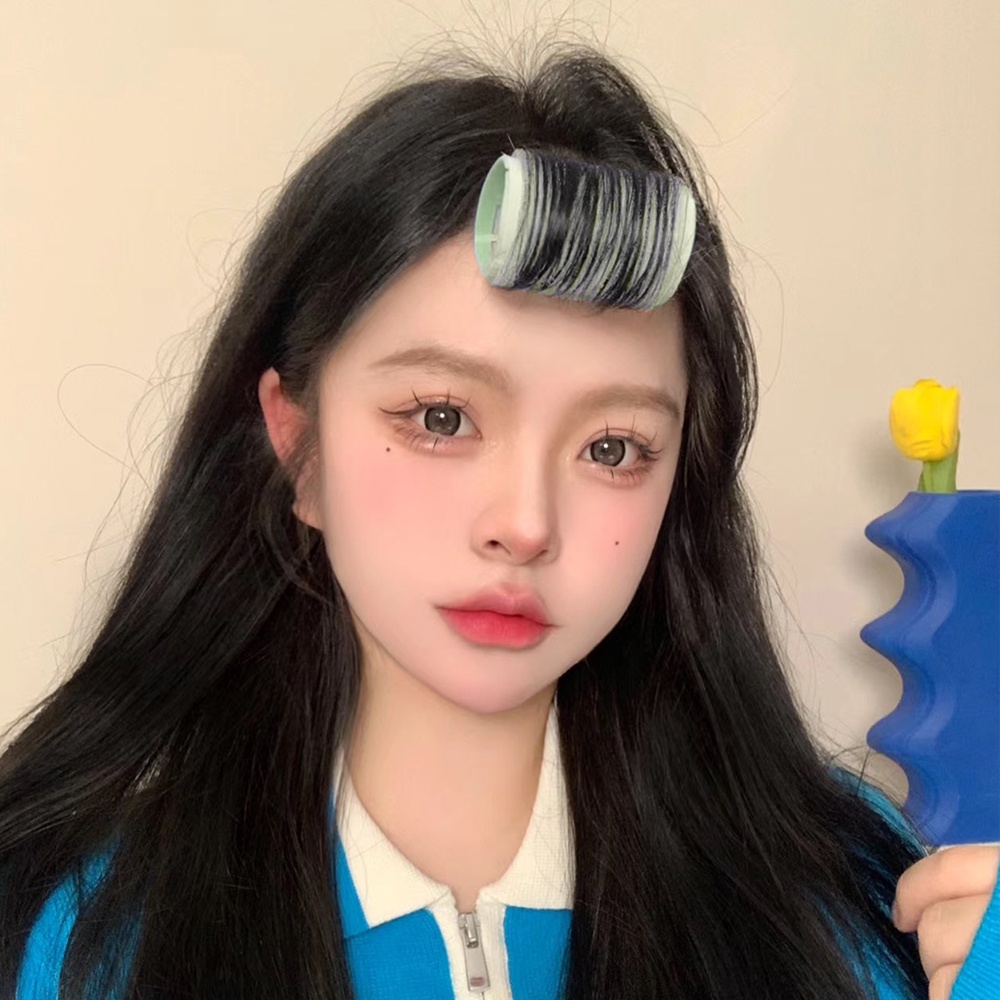 Self-adhesive DIY Hairstyle Alat Aksesoris Ada Panas Rambut Akar Berbulu Alami Penjepit Hiasan Kepala Jepit Rambut Tetap Malas Curling Roller Stereotip Gesper Dalam Klip Udara Poni Roll