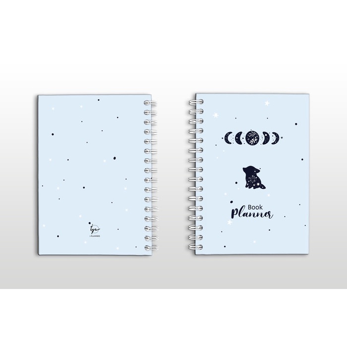 

✨BISA COD✨ -Agenda 2021 / Planner / Notebook Custom / Journal / Diary Custom - Blue - Spiral