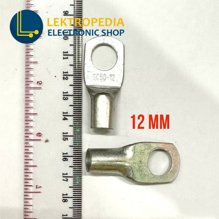 Skun O Ring 12mm SC50-12 mm Sekun Bulat Kabel Konektor Terminal M12