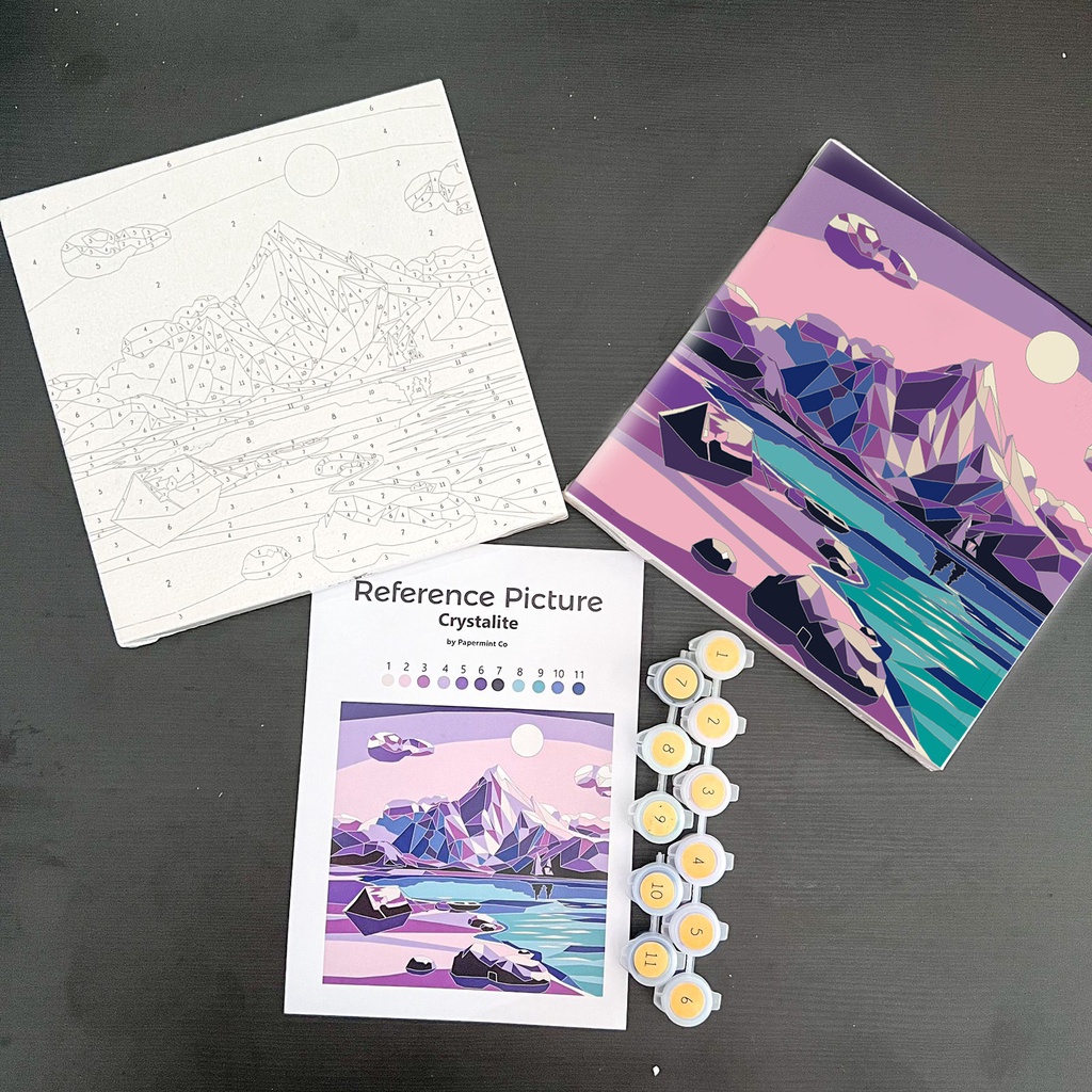 

Paint by Numbers Scenery Edition by Papermint Co / Canvas Kanvas Gambar Pemandangan Number Melukis Lukis Angka Basic 3