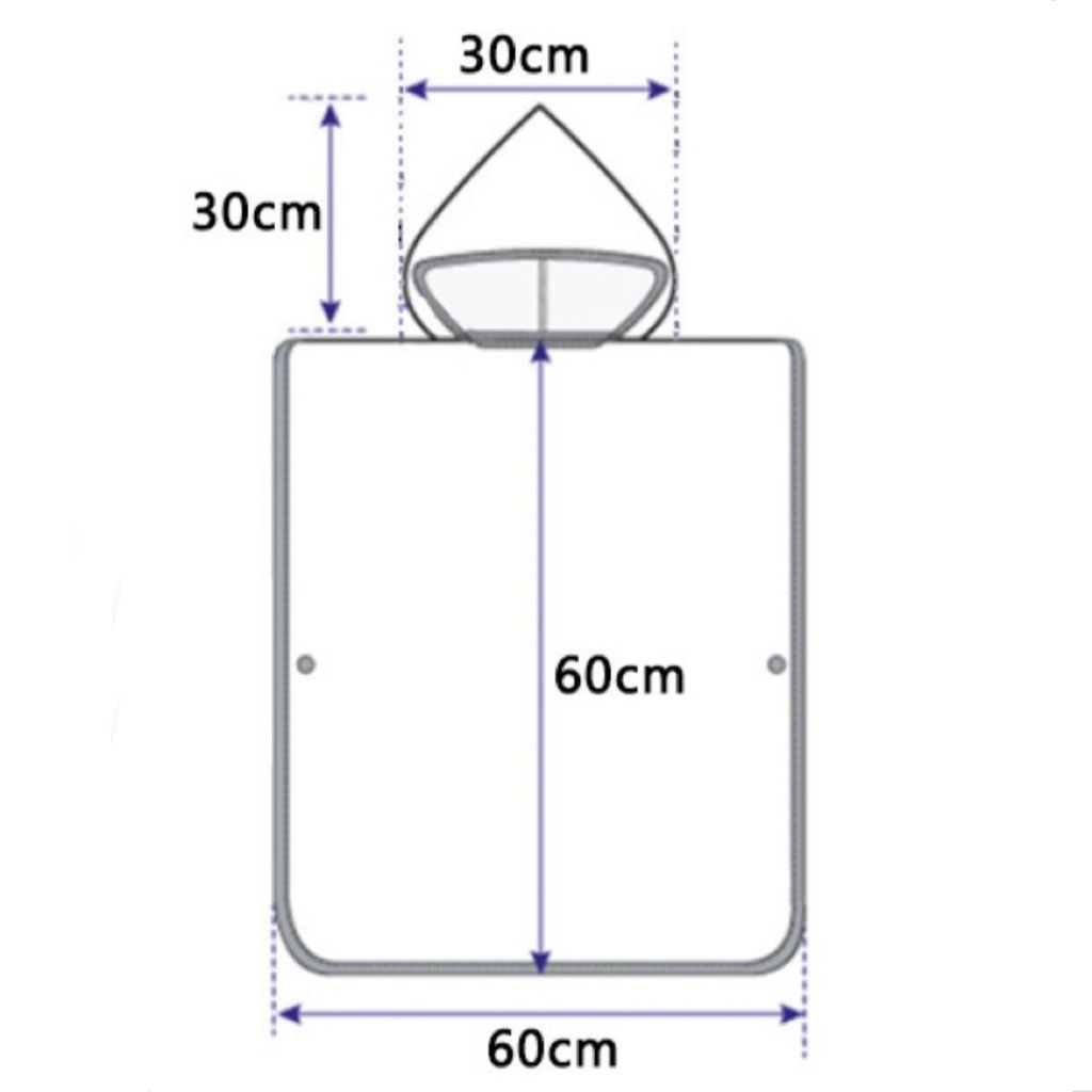 UM204R  Handuk Ponco Anak 60x120cm Karakter/Handuk Anak/Hoodie Towel