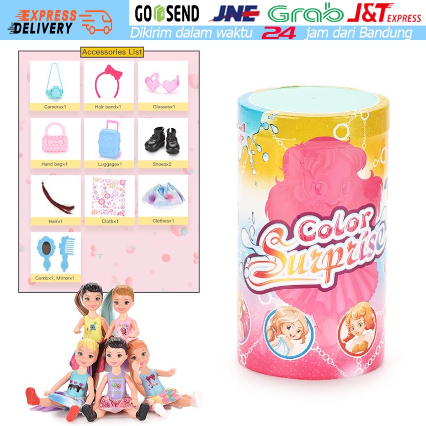 Barbie Kotak Buta / Changing Color Doll Reveal Doll Surprise Doll Mainan Boneka Berubah Warna