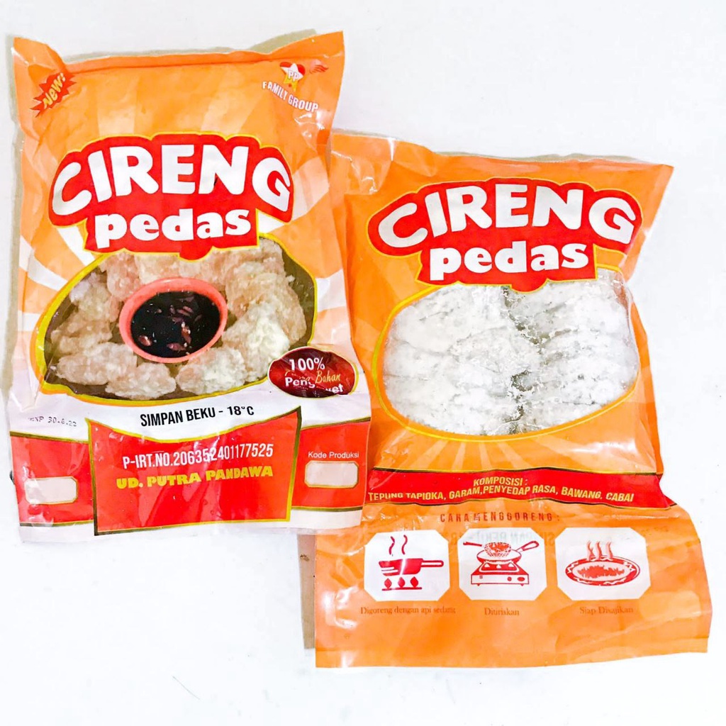 

Pandawa cireng salju pedas 300gr ISI 24