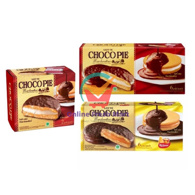 

Lotte CHOCO PIE Marshmallow sandwich pie coklat cheese keju baru - Online Fresh Mart Denpasar