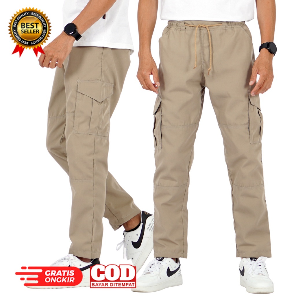 ootd bahan tebal halus nyaman dipakai /Okechuku DENNY Celana Taktikal Celana Cargo Pria Celana Tacti