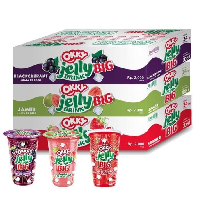 

Okky Jelly Drink Big @220ml x 24 CUP