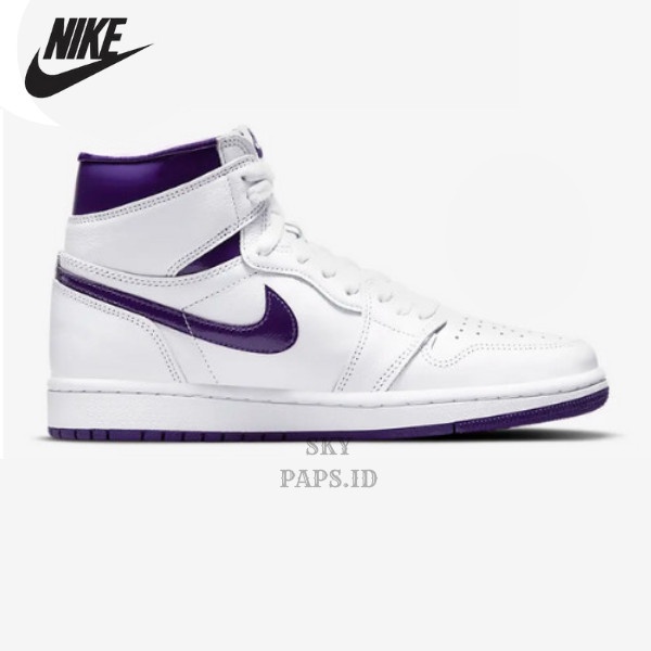 NIKE AIR JORDAN 1 HIGH OG WHITE COURT PURPLE - 39