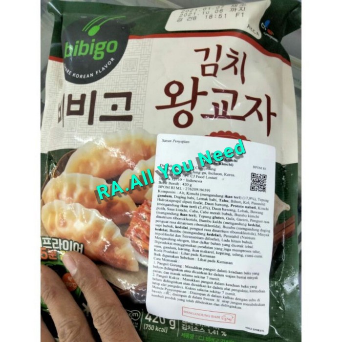 Bibigo Kimchi Wang Gyoza 420gr