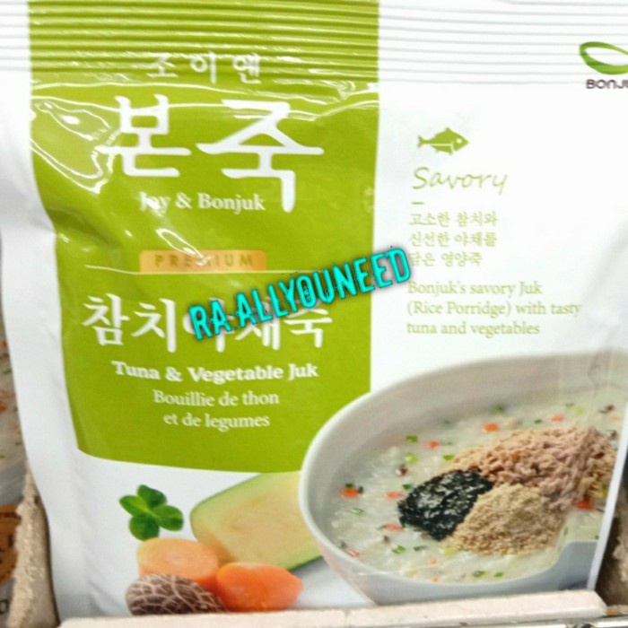 

Bonjuk Rice Porridge With Tasty Tuna & Vegetables 300gram