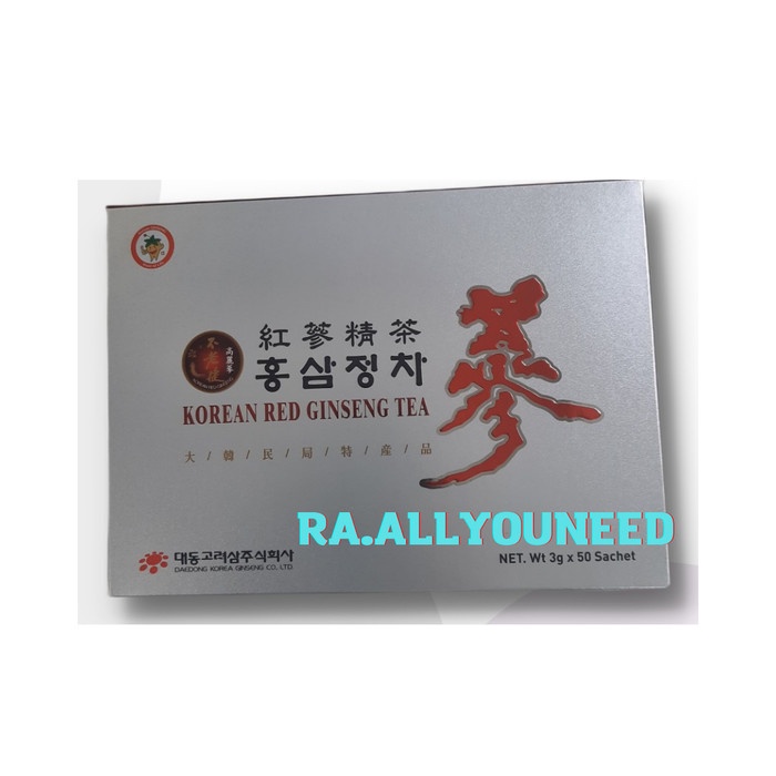 

Daedong Korean Red Ginseng Tea 150 gram ( 3 gr x 50 sachet )