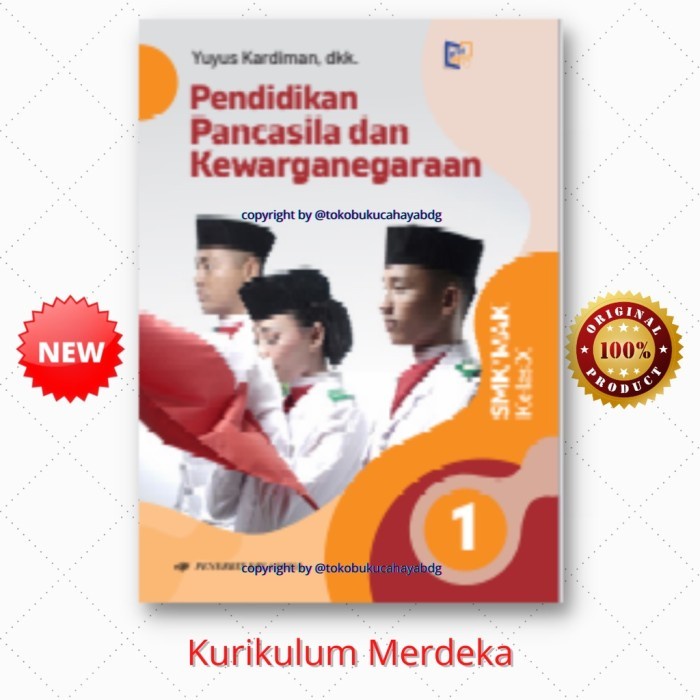 Buku PPKN SMK Kelas 10 K. Merdeka ERLANGGA ORIGINAL BARU