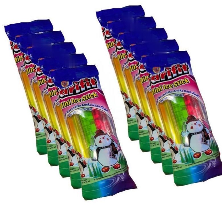 

Sarifit Mini Ice Stick Aneka Rasa Buah 1 Renceng Isi 10 Bungkus