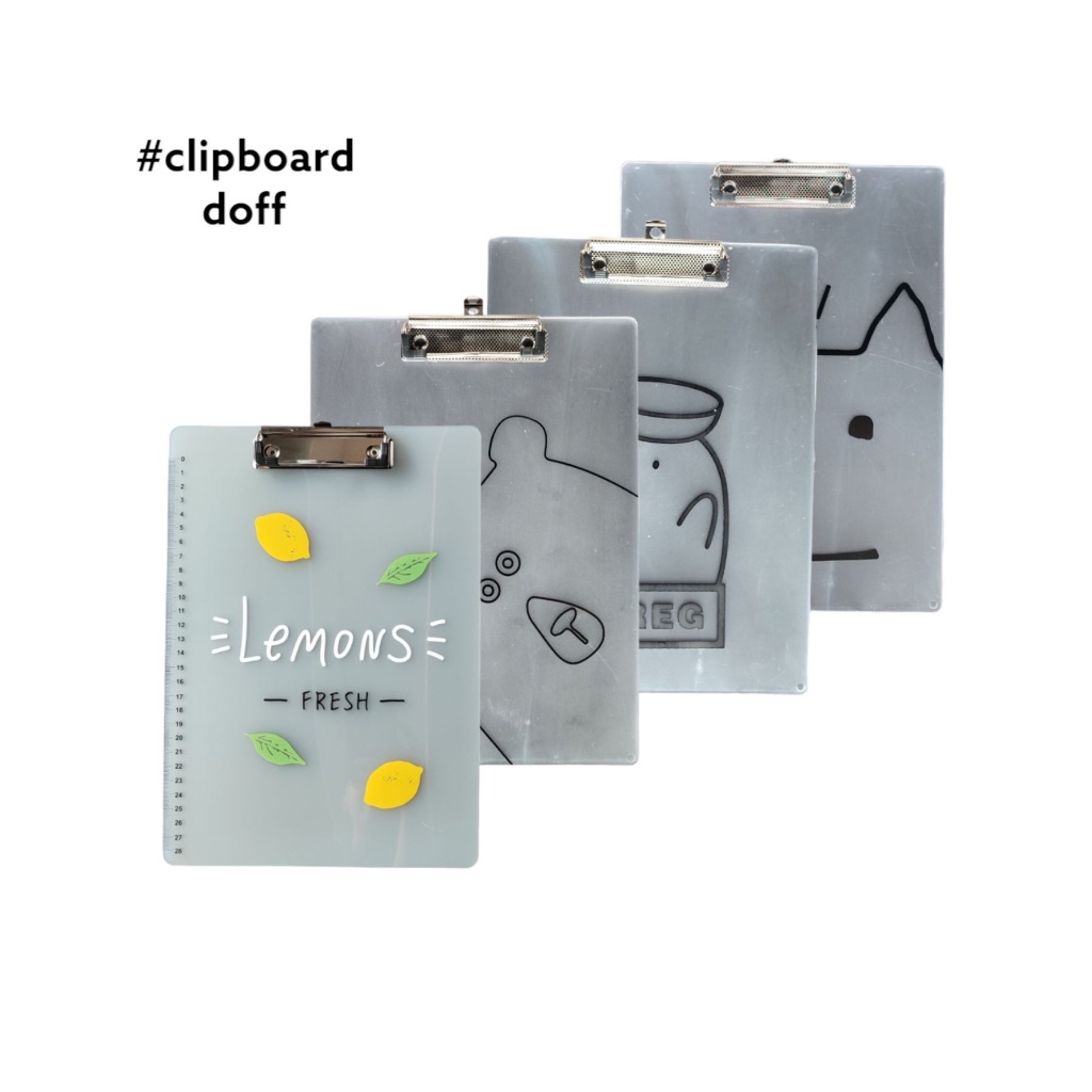 

Clip Board Impor Doff Ukuran A4 Papan Dada Papan Ujian Plastik ClipBoard Impor Plastic