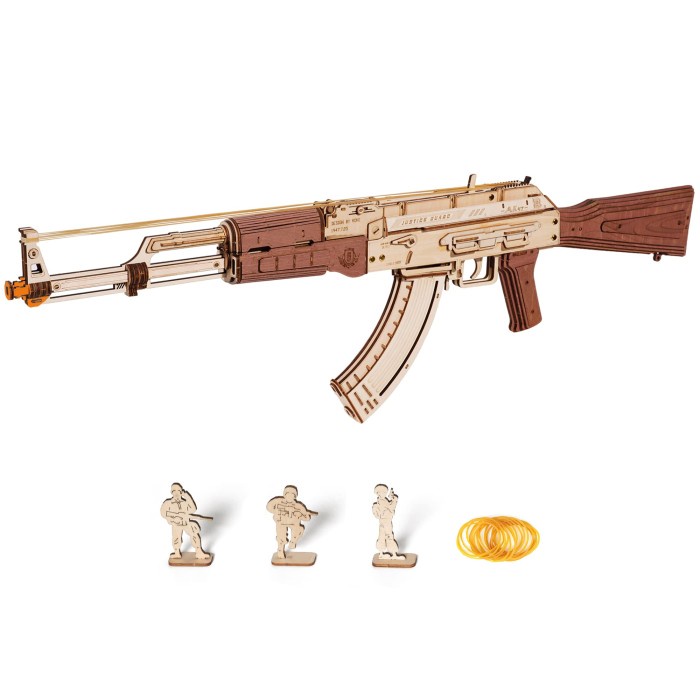 ROLIFE Robotime ROKR Automatic Rifle AK-47 3D Wooden Assembly Gun LQ901