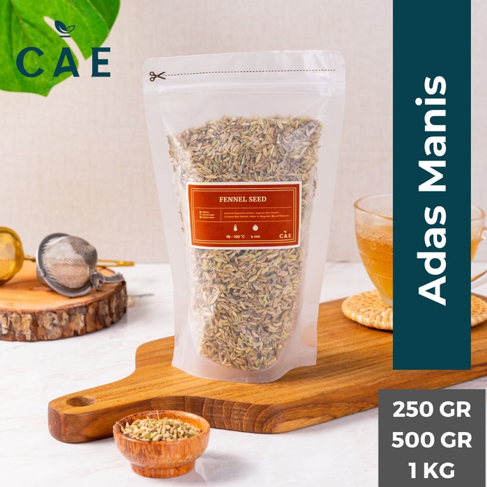 

Fennel Seeds Adas Manis Dried Kering Rempah Biji Organik 250 GR - 1 KG