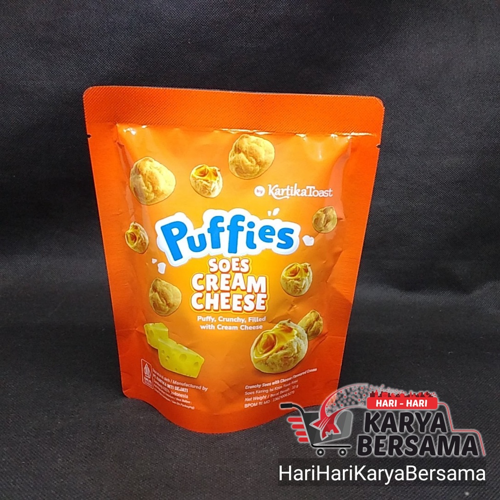 

KARTIKA TOAST PUFFIES CRUNCHY SOES CREAM CHEESE POUCH 33GR